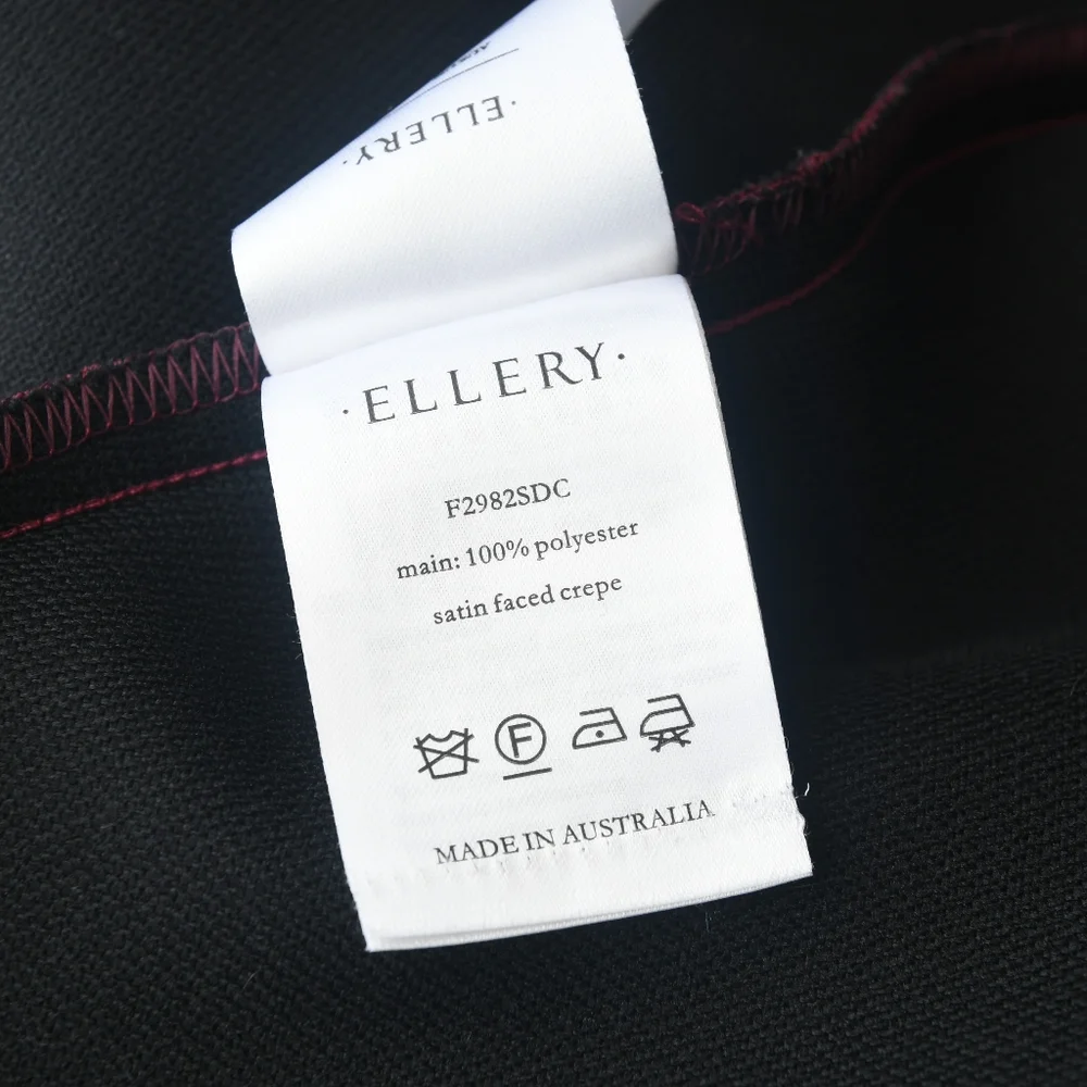 Ellery Siren Skirt In Bordeaux Size 0 - Picture 5 of 7